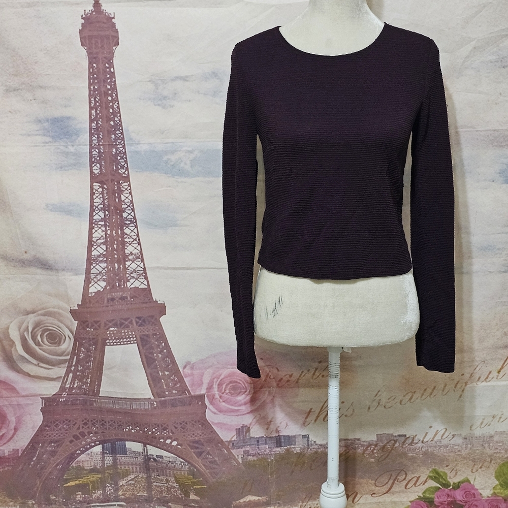 Forever 21 Deep Purple Long Sleeve Top - Picture 2 of 7